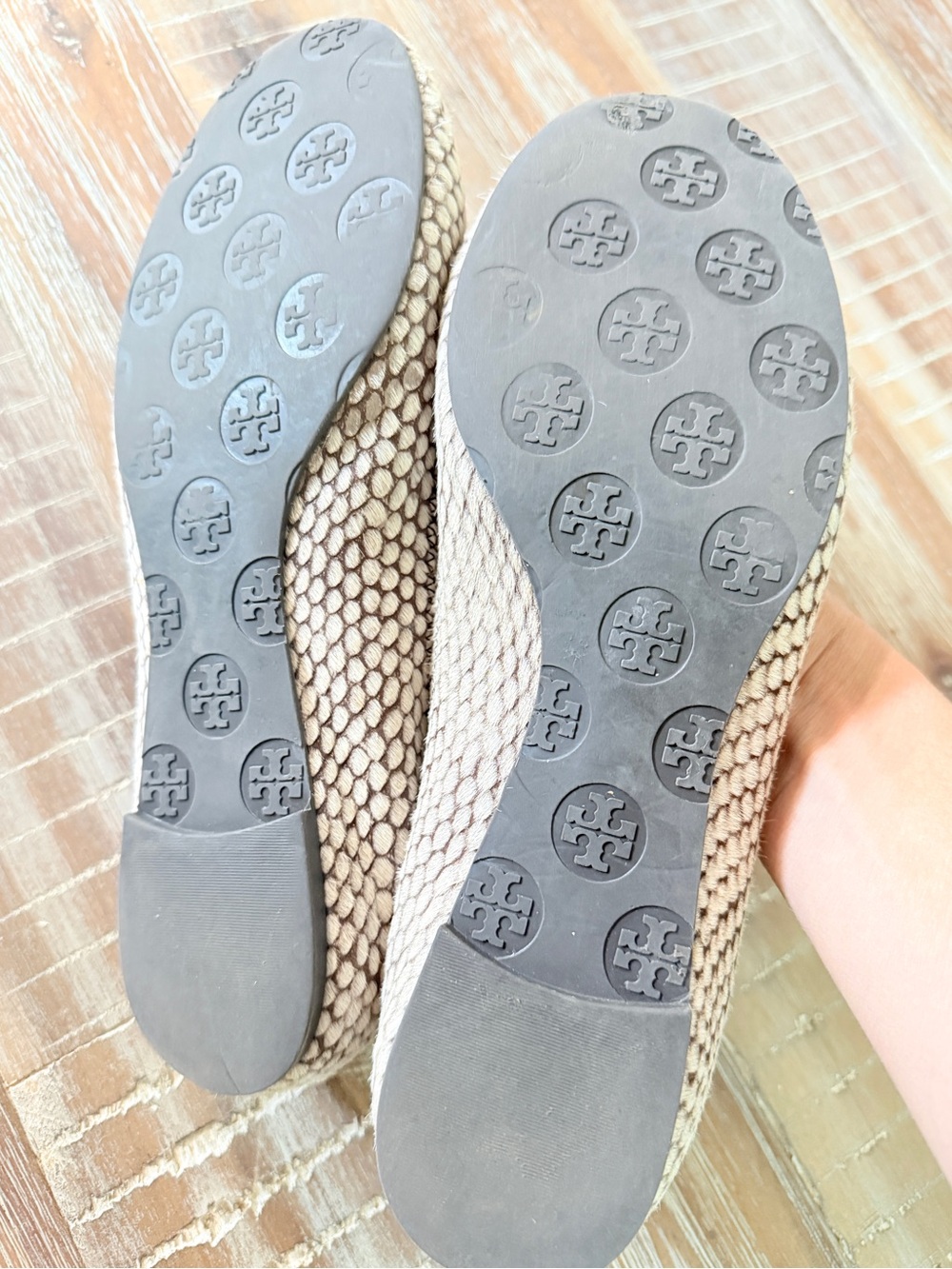 Tory Burch snake print Reva calf hair ballet flats - Picture 3 of 11